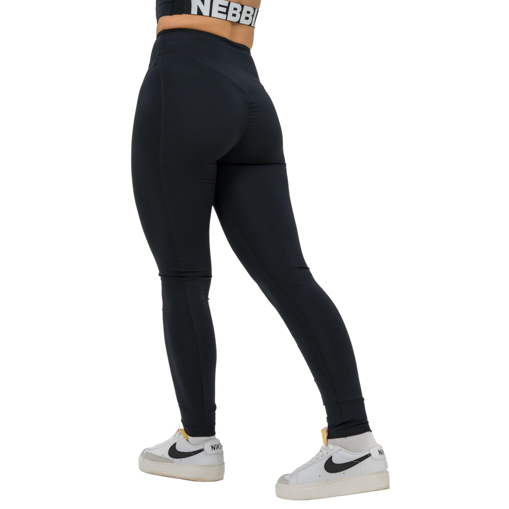 Nebbia Scrunch Leggings für Damen – Push Up Yogahose mit V-förmigem Bund und Kompressionsmaterial – Blickdichte Scrunch Butt Leggings Sportbekleidung Hosen für Training, Leggins Damen