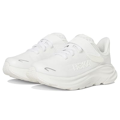 Hoka Kids Clifton 10 (Little Kid) Kids Shoes White/White