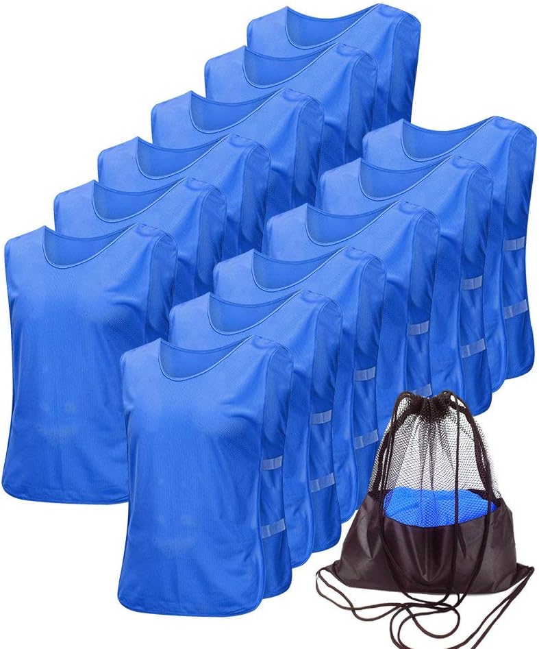 Pinnies Adult Football Jersey, Adjustable Mesh Soccer Jersey