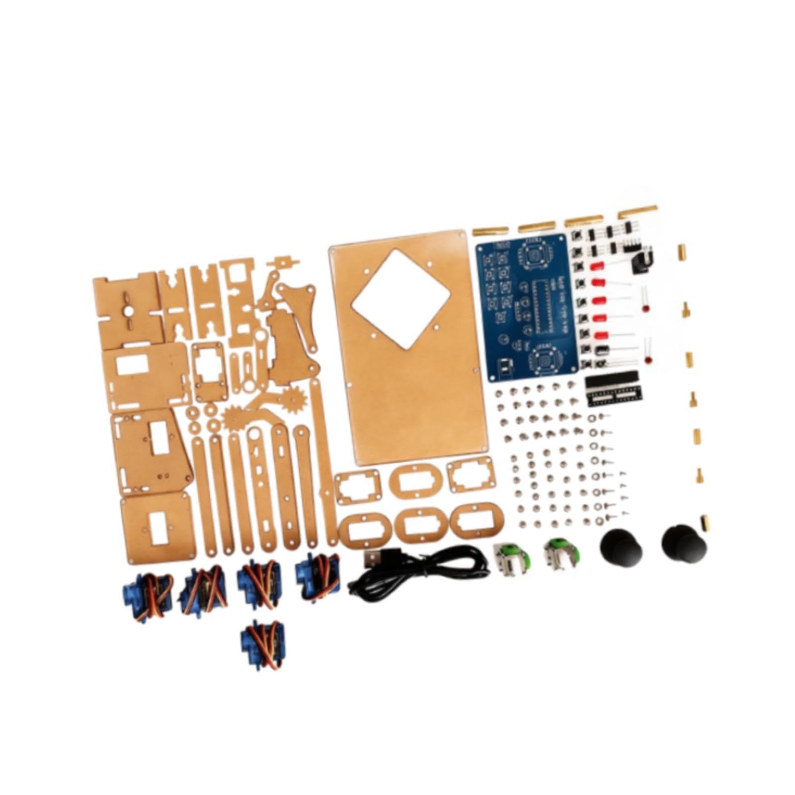 Kit di Braccio Robotico Portatile, per Progetti di Elettronica Didattici E Creativi. Design Leggero. Kit di Assemblaggio del Braccio Meccanic