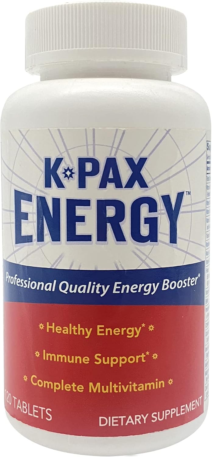 K-PAX Energy - High Potency Mitochondrial Nutrients - Immune Boosting Energy Multivitamin - 120 Tablets