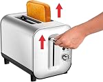 T-fal Element Stainless Steel 2 Slice Toaster, Sliver