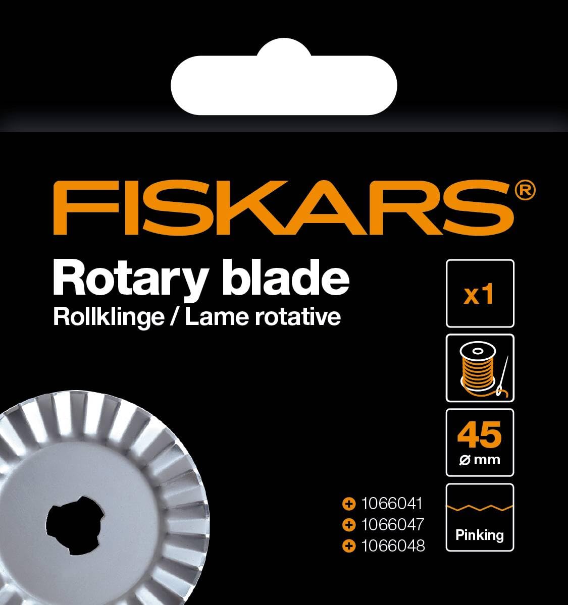 Fiskars Original replacement blade, titanium roller blade for zigzag cuts incl. blade holder, diameter 45 mm - Image 3