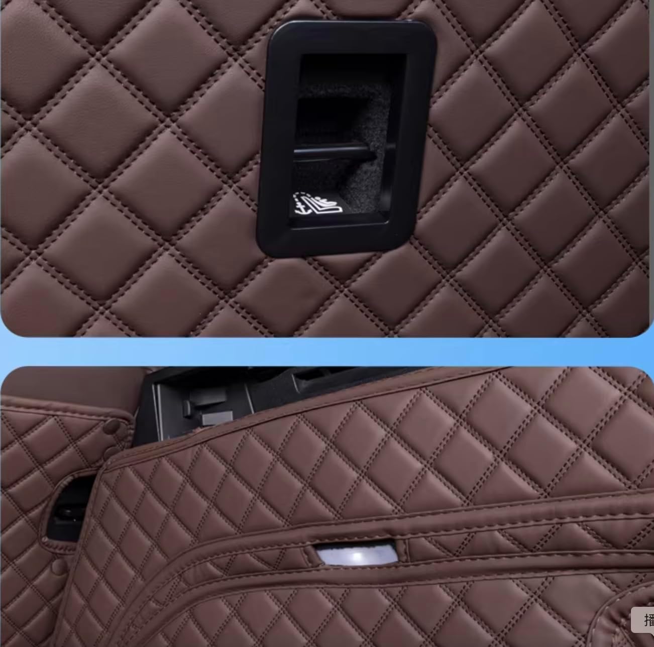 Car Trunk Mat Compatible with BMW X5 2014-2018 5 Seat- All Weather & Season, Large Coverage, Cargo Liner Trunk Replacement (Coffee