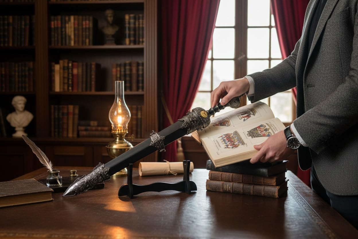 Schwert echt Metall Römisch Gladius 100% handgefertigt mit Scheide zur Dekoration oder als Geschenk
