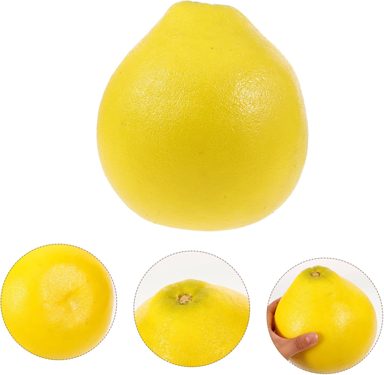 3pcs Foam Pomelo Model Realistic Simulation Grapefruit Decor for Homes Offices Fruit Shops Vibrant Yellow Showcase Prop for Photography Creative Uses