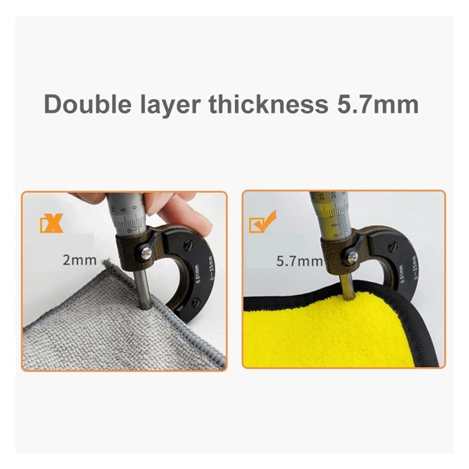 TRUSTTWO 5 stücke 30/40/60 cm mikrofaser Handtuch Auto mikrofaser Tuch waschen Handtuch mikrofaser Reinigung Tuch Auto waschen trocken Handtuch Auto Detailing The 30x40x5pcs, Size : Sup
