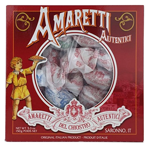 Amaretti Del Chiostro, Amaretti Di Saronno Crunchy Italian Cookies, 5.3 Ounce Window Box