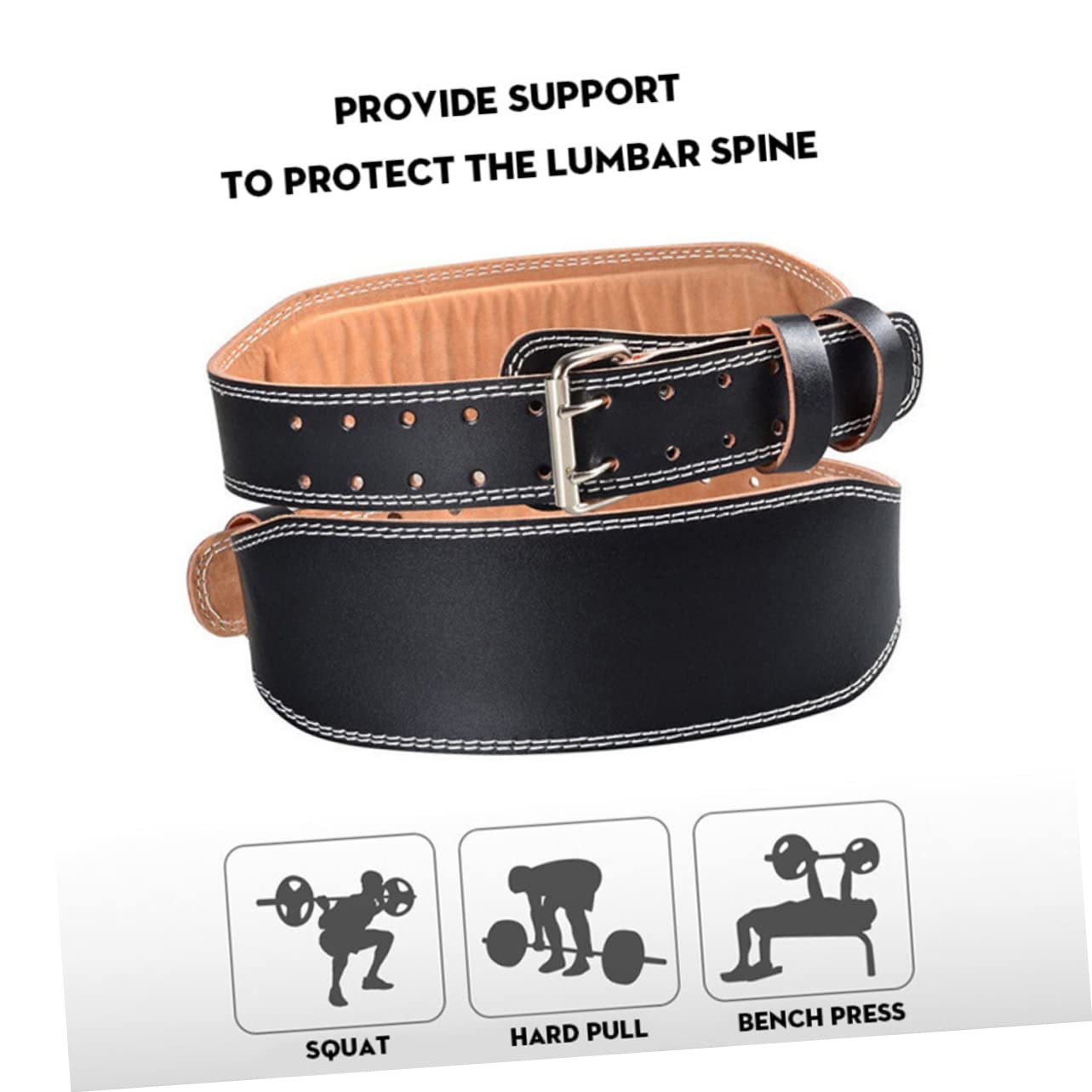 NULYLU Protective Back Strap Gym Waist Belt Men's Waist Support Back Support Belt Fitness Squat Hard Pull