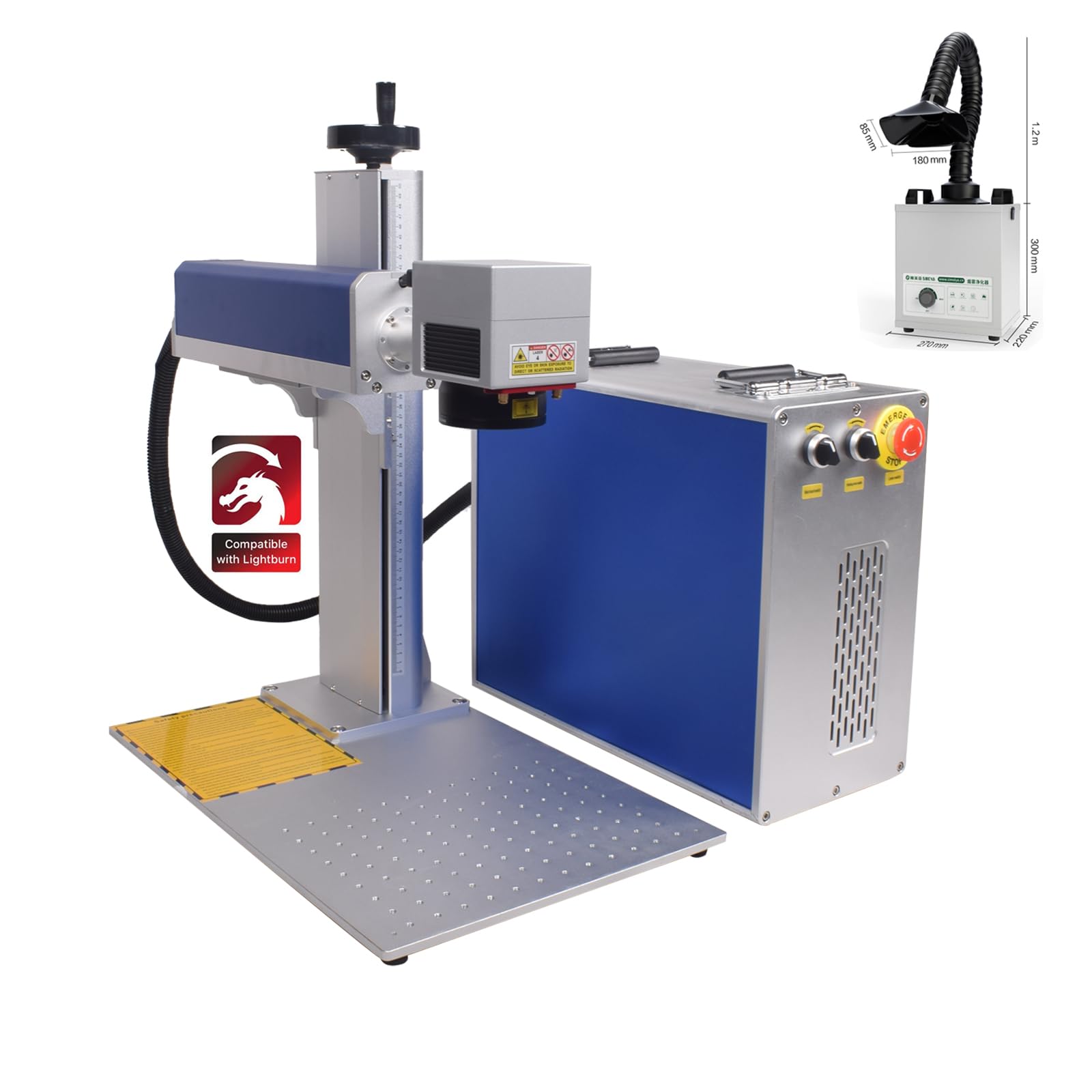 Amazon.com: Oabduz JPT MOPA 200W M7 Fiber Laser Marking Machine