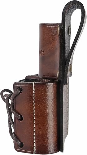 Miniatura 9 de TOURBON Organizador de herramientas de cuero, soporte de martillo de llave de toro, pin de toro