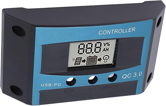 Solar Charge Controller Solar Charge Controller MPPT 80A 12V/24V Panel Regulator with Dual USB Ports Efficient Power Management (50A)