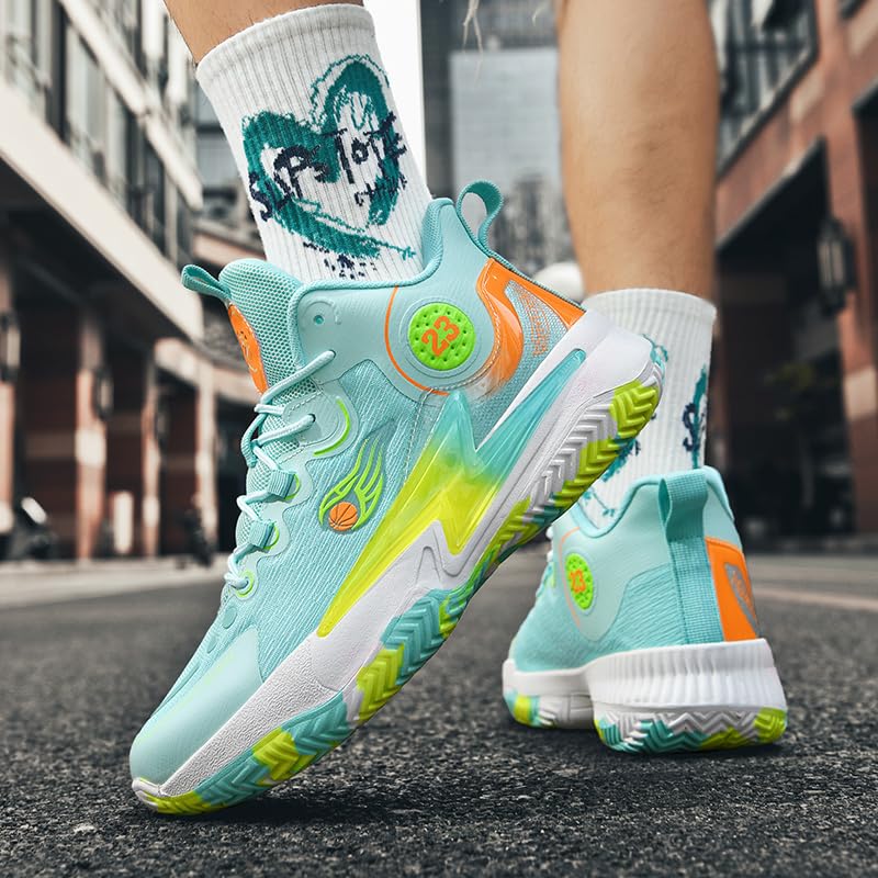 Image of Womens Mens Basketball Shoes Lightweight Fashion Breathable Comfortable Non Slip Sport Indoor Outdoor Sneakers for Unisex