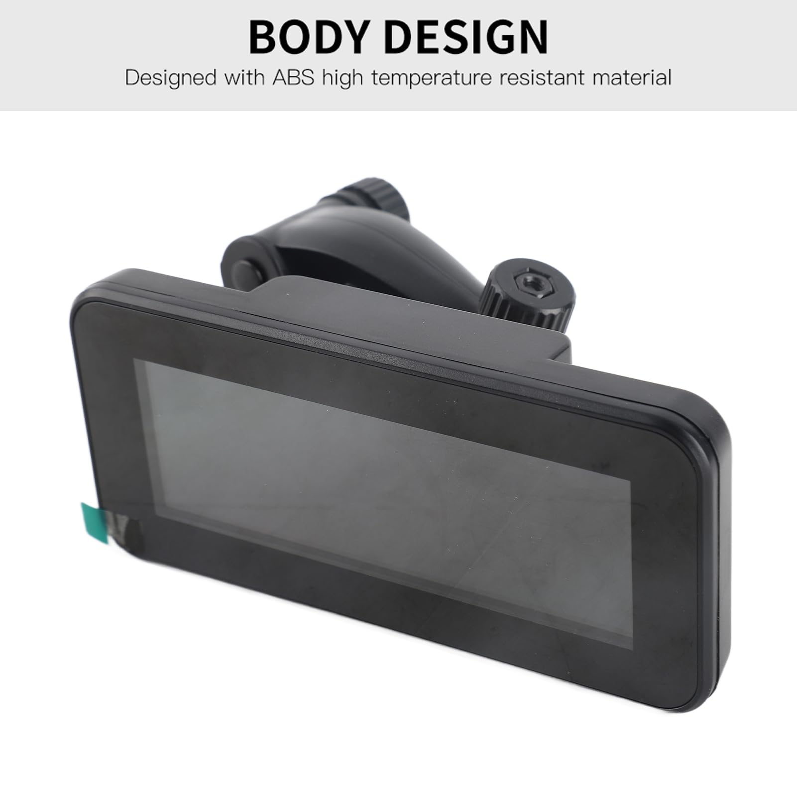 Drfeify Smart HUD Display ABS PC HUD Universale da 10 V a 30 V GPS Beidou LCD Inclinometro con Rotazione Libera Allarme Pendenza Resistente Al Calore da 40 a 176 ° F per Auto Fuoristrada Moto