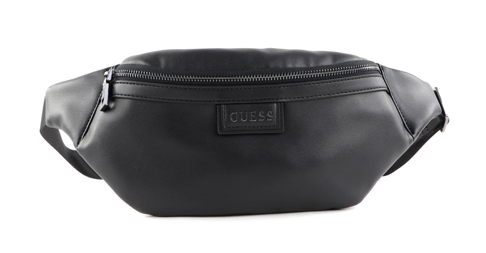 Guess, Bauchtasche, Kidney, Textile Fanny Pack, Trouse Pouche, Black, 21/30 x 15 x 7.5 c, Schwarz