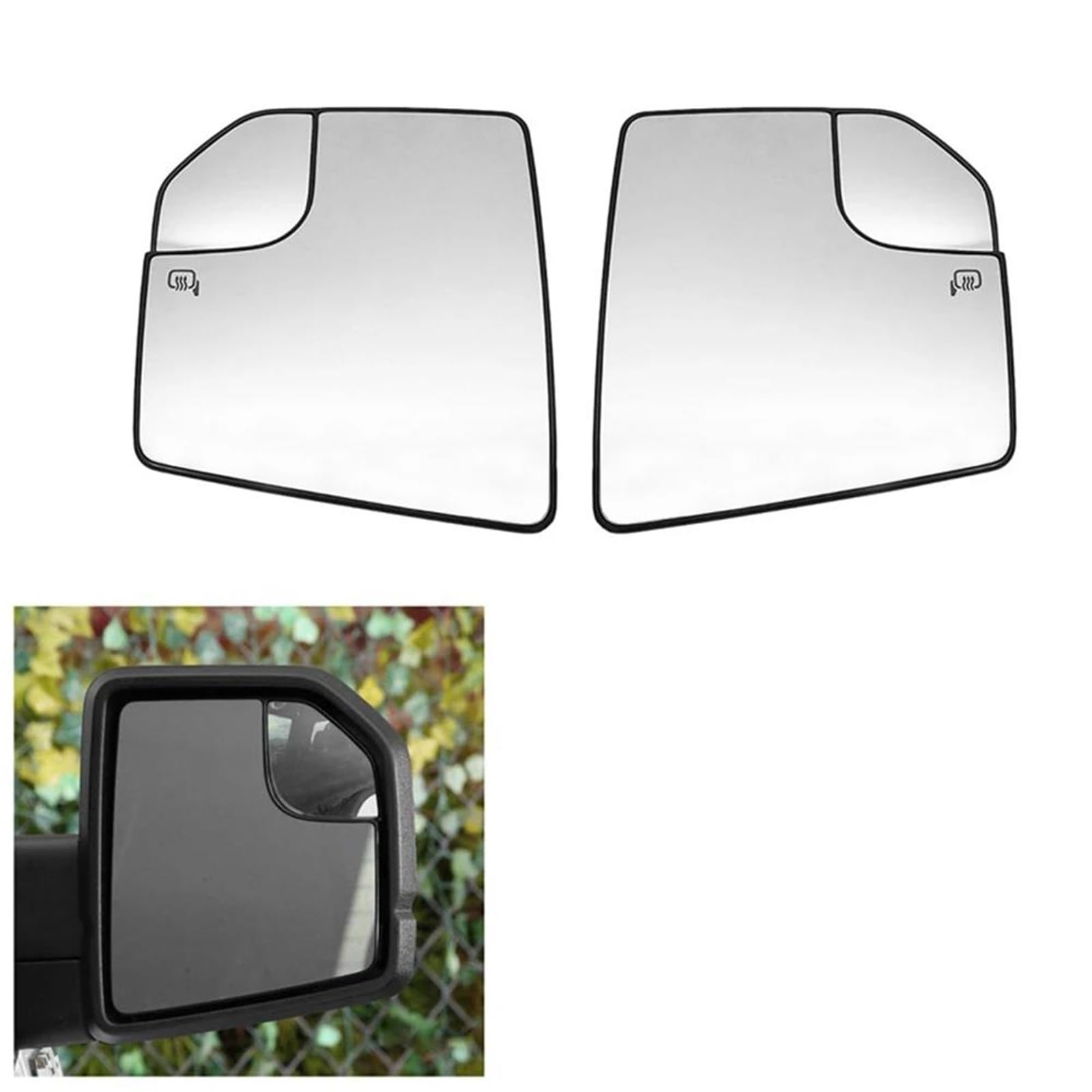 Espejo Retrovisor De Coche Para Ford F-150 2015-2020, Lentes De Espejo, Lentes Retrovisores, Espejos Laterales, Piezas De Vidrio Cristal de retrovisor lateral(Izquierda)