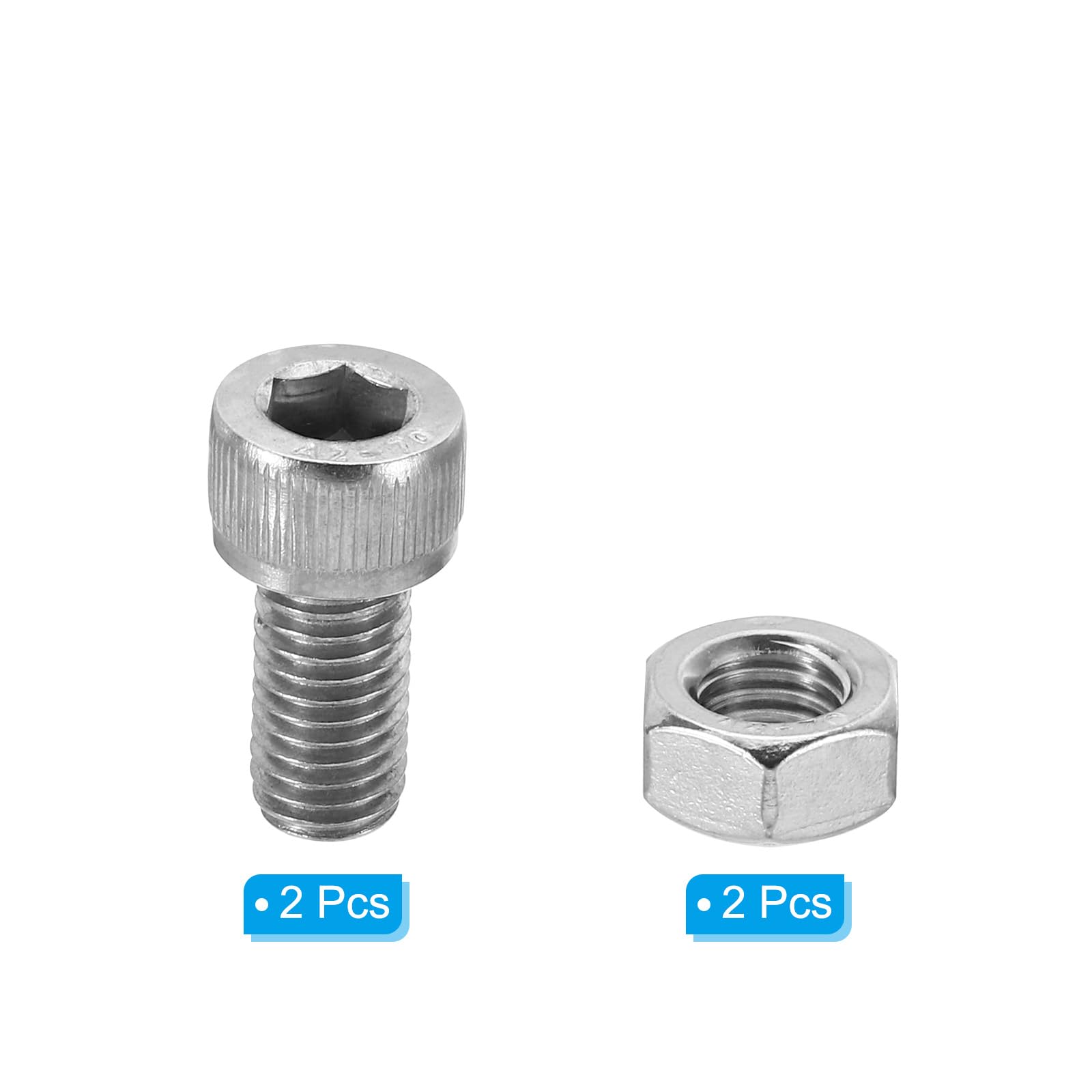 PATIKIL M10x20mm 304 Stainless Steel Hollow Bolt - Image 3