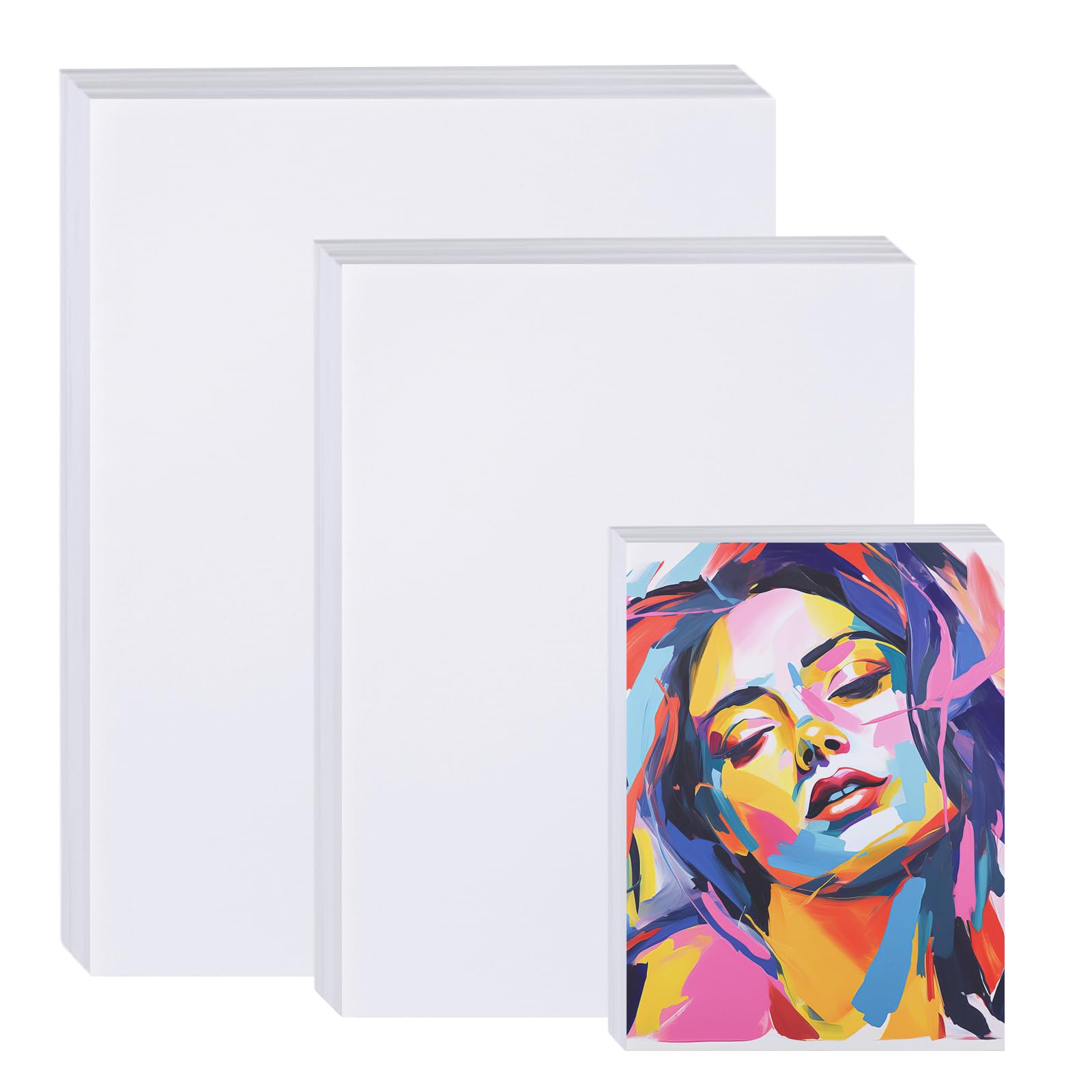 Maitys Lot de 30 feuilles de papier minéral - 3 tailles (15,2 x 20,3 cm, 22,9 x 30,5 cm, 27,9 x 35,6 cm), papier imperméable durable pour encre à l'alcool, aquarelle, croquis et art mixte
