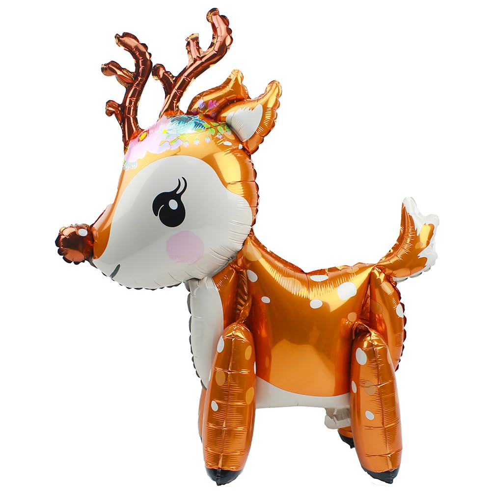 4D Deer Airwalker Walking Animal Balloon For Christmas Party Supplies Baby Showers Gender Reveal Birthday Decor