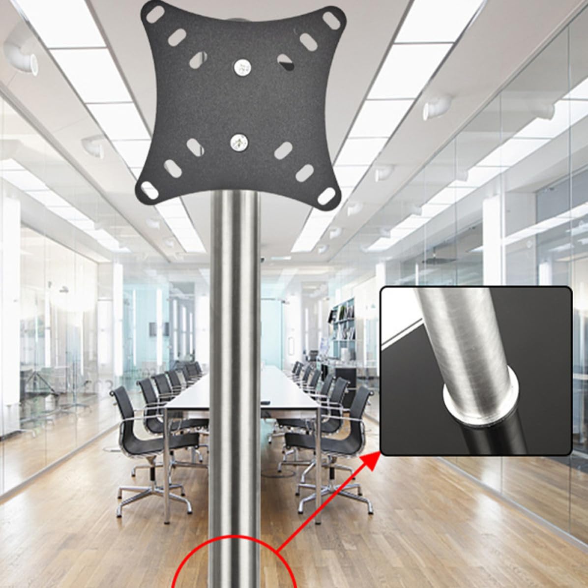 SHINEOFI Supporto per Monitor da Tavolo Inclinazione e Rotazione a 360° Regolabile in Altezza in Ferro Argento capacità di 16kg per Casa e Ufficio