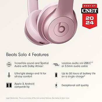 Amazon.com: Beats Solo 4 - Wireless Bluetooth On-Ear
