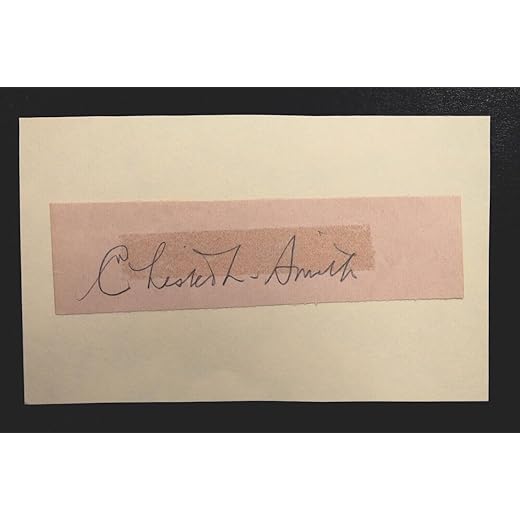 Chet Chester Smith Retired Sports Writer Signature Cut Autograph 3x5 Index Card