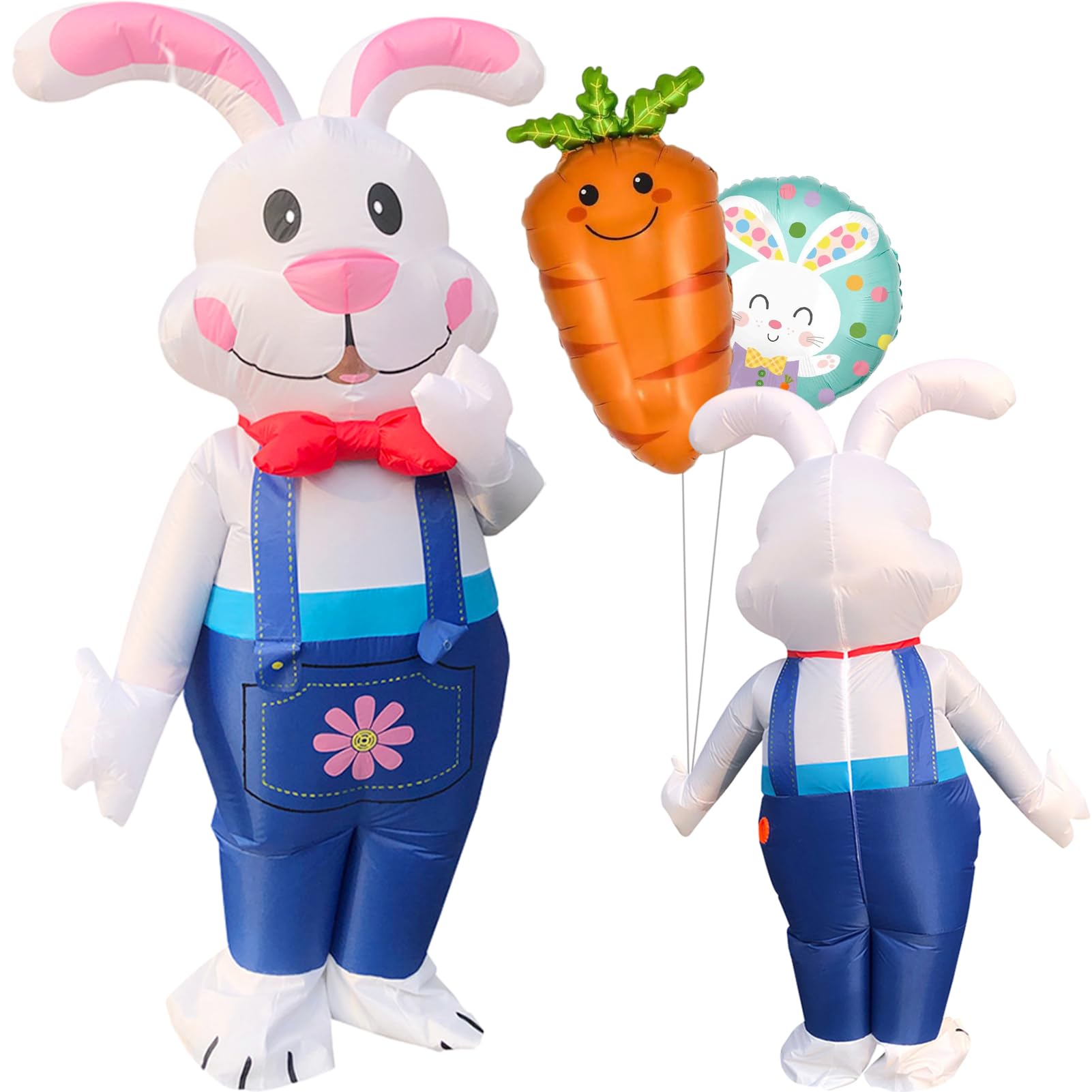Disfraz Inflable de Conejo Adulto, Disfraz de Conejo de Pascua, Disfraces de Pascua, Disfraz de Conejito Para Fiesta