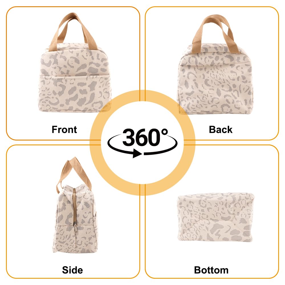 Sac Isotherme Repas , 6 L Lunch Box Avec Feuille D'Aluminium Isolée, Petit Panier Repas Étanche Sac Isotherme Repas Femme