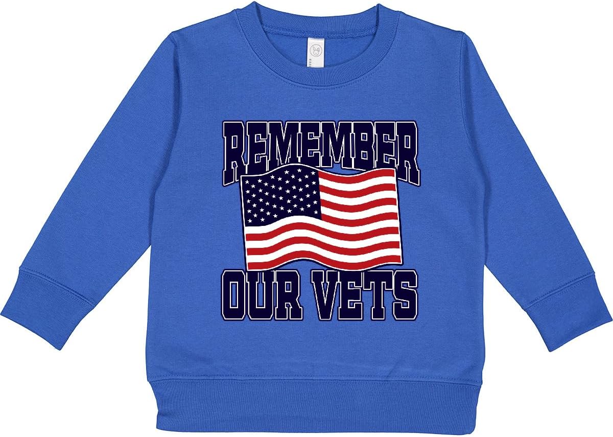inktastic Veteran Remember Our Vets Toddler Sweatshirt