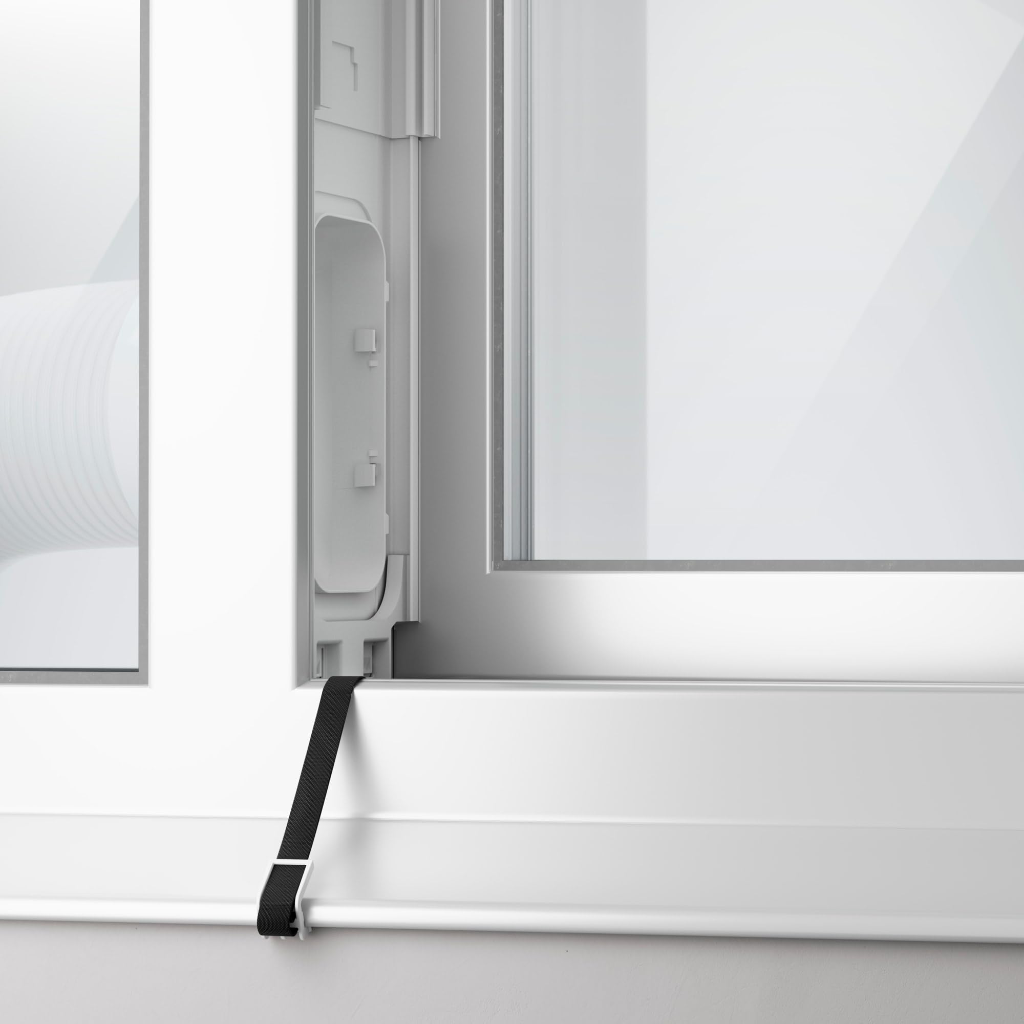 AEG AWKIT5 Premium Fensterabdichtungs-Set für Klimageräte 15 cm Schlauchdurchmesser grau-weiß