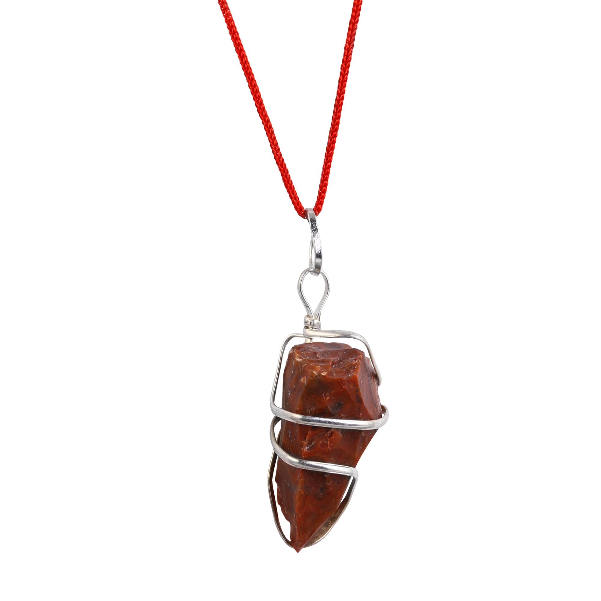 Natural Carnelian Pendant Wire Wrapped Crystal Rough Stone Pendant Reiki Healing and Crystal Healing Carnelian Stone Locket Men Women-image-33