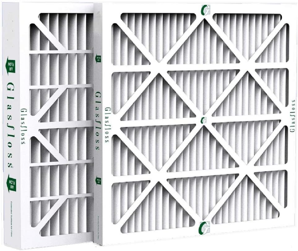 6 Pack 20x25x4 Merv 11 Furnace Filter by Glasfloss HVAC Filtration