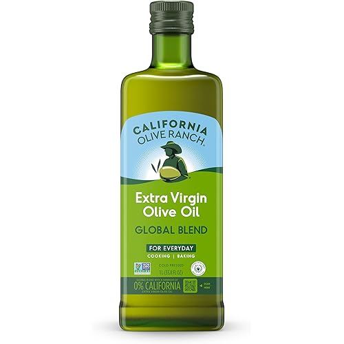 California Olive Ranch, Global Blend Medium Extra Virgin Olive Oil, 1L (Pack of 1)
