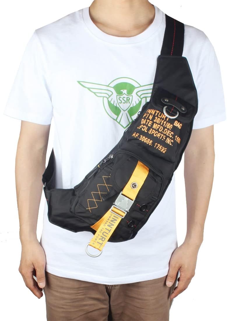 Nylon Sling Bag Small Backpack Crossbody Shoulder Bag Sling Pack - Image 2