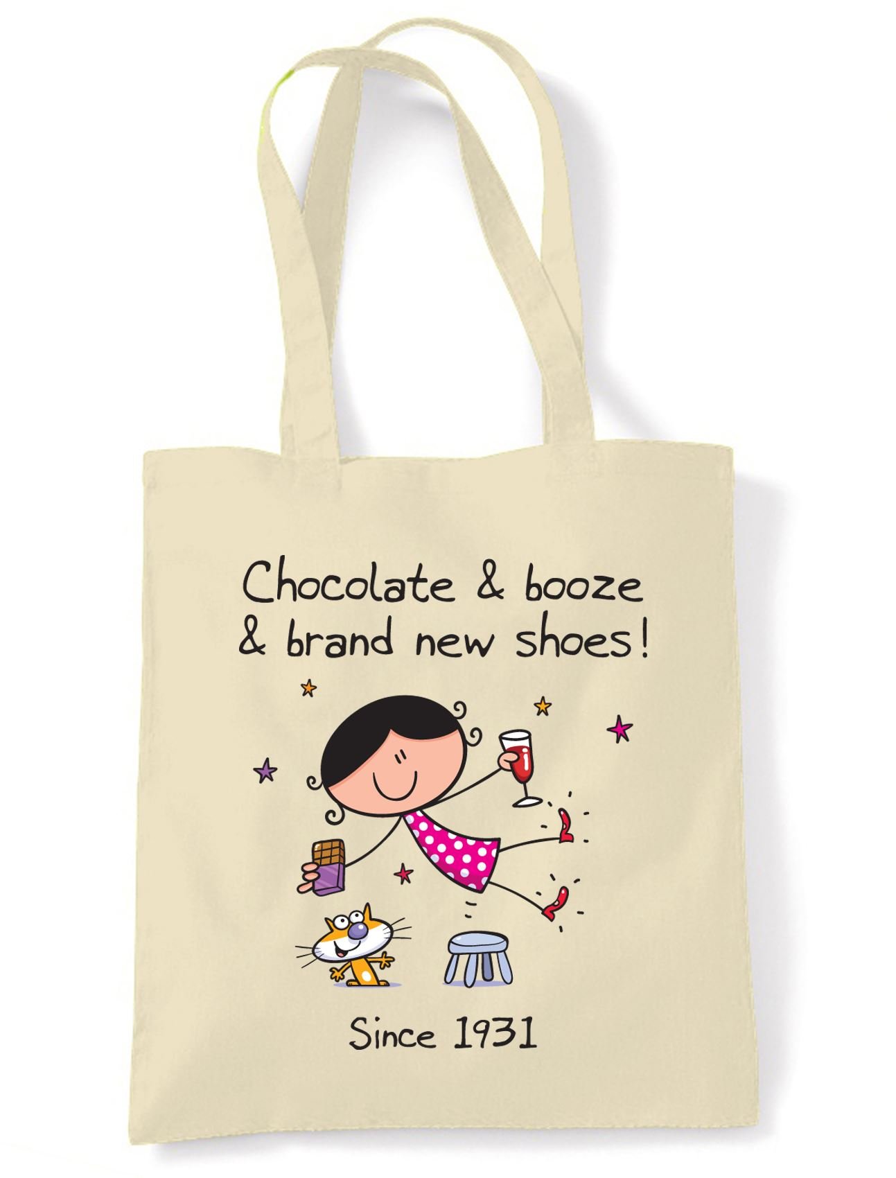 Noto Ultimi Parole 60th Compleanno Tote Spalla Borsa Spesa