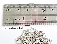 Vista 5 de Pasadores de medios de tamboreado de acero inoxidable de 2.5 libras para tamboreador, 0.039 pulgadas de diámetro, 0.255 pulgadas de longitud