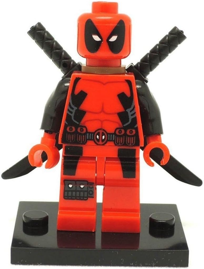 Imstar Deadpool Superhero Minifigure Minifig Minifigures Minifigs Building Blocks Bricks Toy