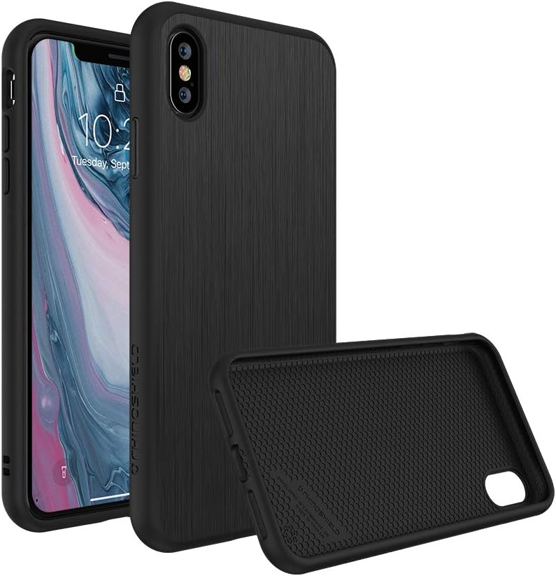 Limited Discount RhinoShield Full Impact Protection Case Compatible with [iPhone Xs Max] | SolidSuit - Military Grade Drop Protection, Supports Wireless Charging, Slim, Scratch Resistant - Brushed Steel