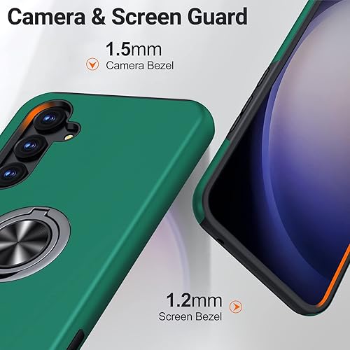 Miniatura 6 de JAME Funda para Samsung Galaxy A54 5G, Samsung A54 5G con protector de pantalla, funda delgada y suave para A54 5G con soporte de anillo, funda de