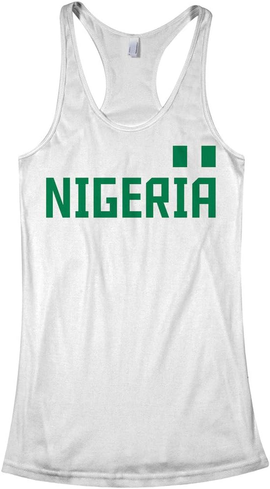 Threadrock Women's Nigeria National Pride Racerback Tank Top