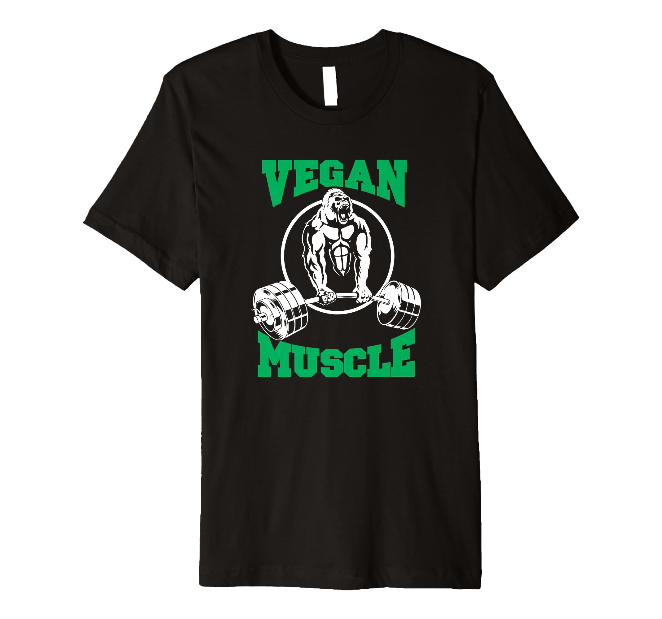 Vegan Muscle - Vegans Vegetarians Plant Based Gym T Shirt Premium T-Shirt