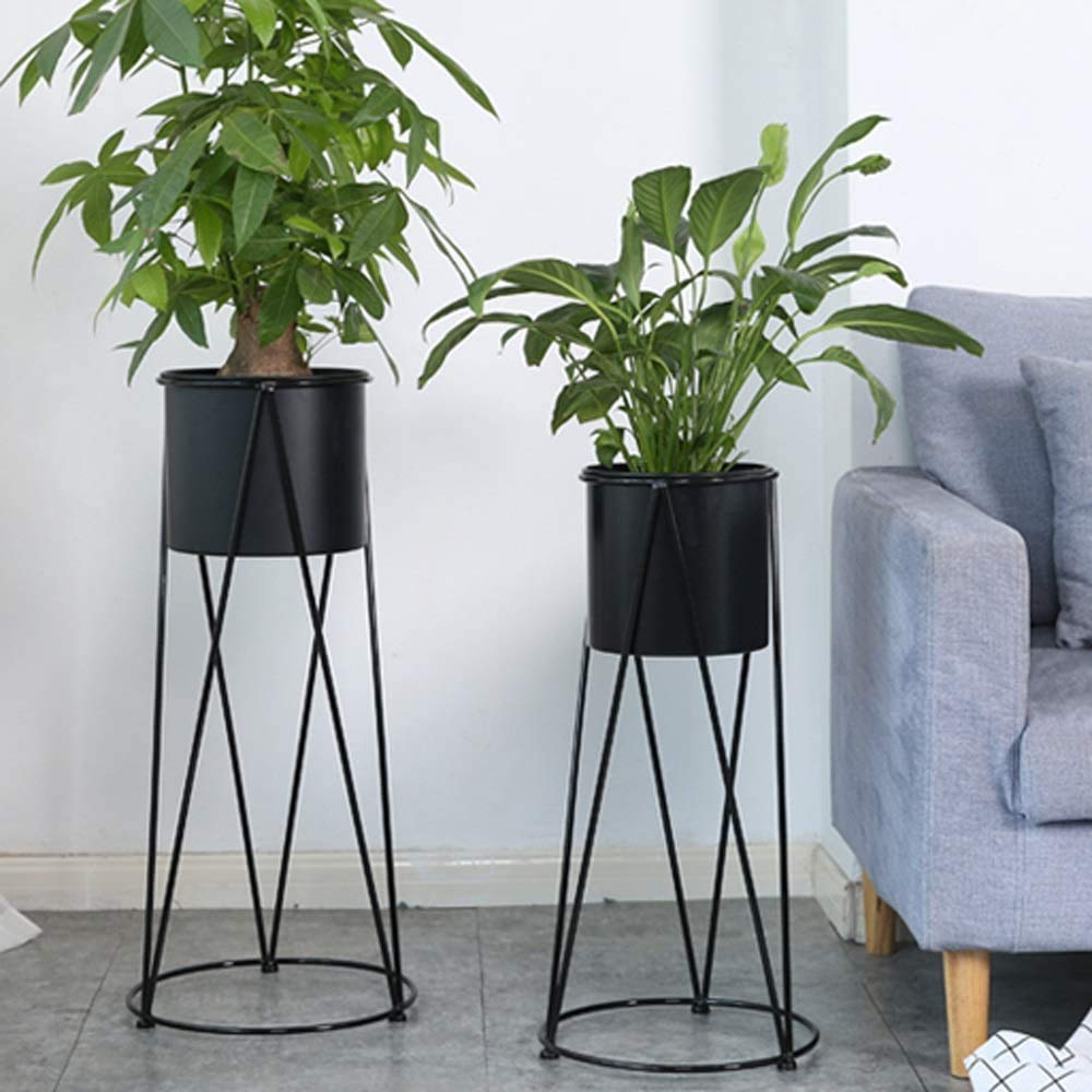 Ezzu Crafts Set of 2 Plant Stand,Flower Stand Wrought Iron Flower Stand, Floor-Standing Plant Flower Stand Indoor Living Room Balcony Decoration Display Stand, Color Black (B089LW8YFN) Amazon Price History, Amazon Price Tracker
