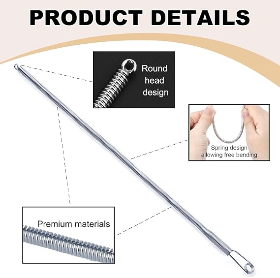 6 Pcs Spring Cord Threader Needle Tool Set Efficient Universal Rope