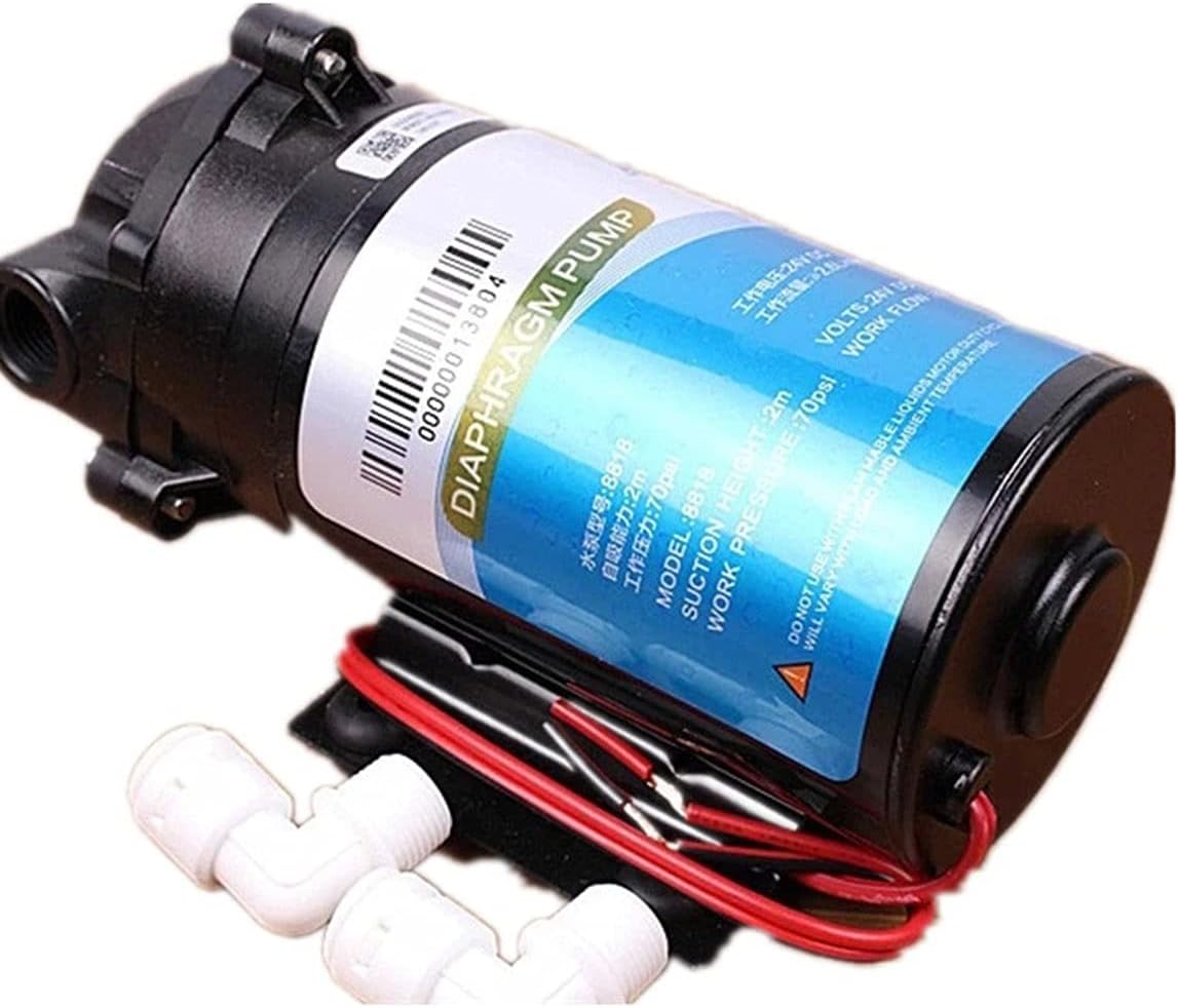 ZTBH Stainless Steel Booster Pump Lawn Jet Pumps 24v High Pressure Pump Diaphragm Pump for Water Reverse Osmosis for Home Garden Water Transport Irrigation