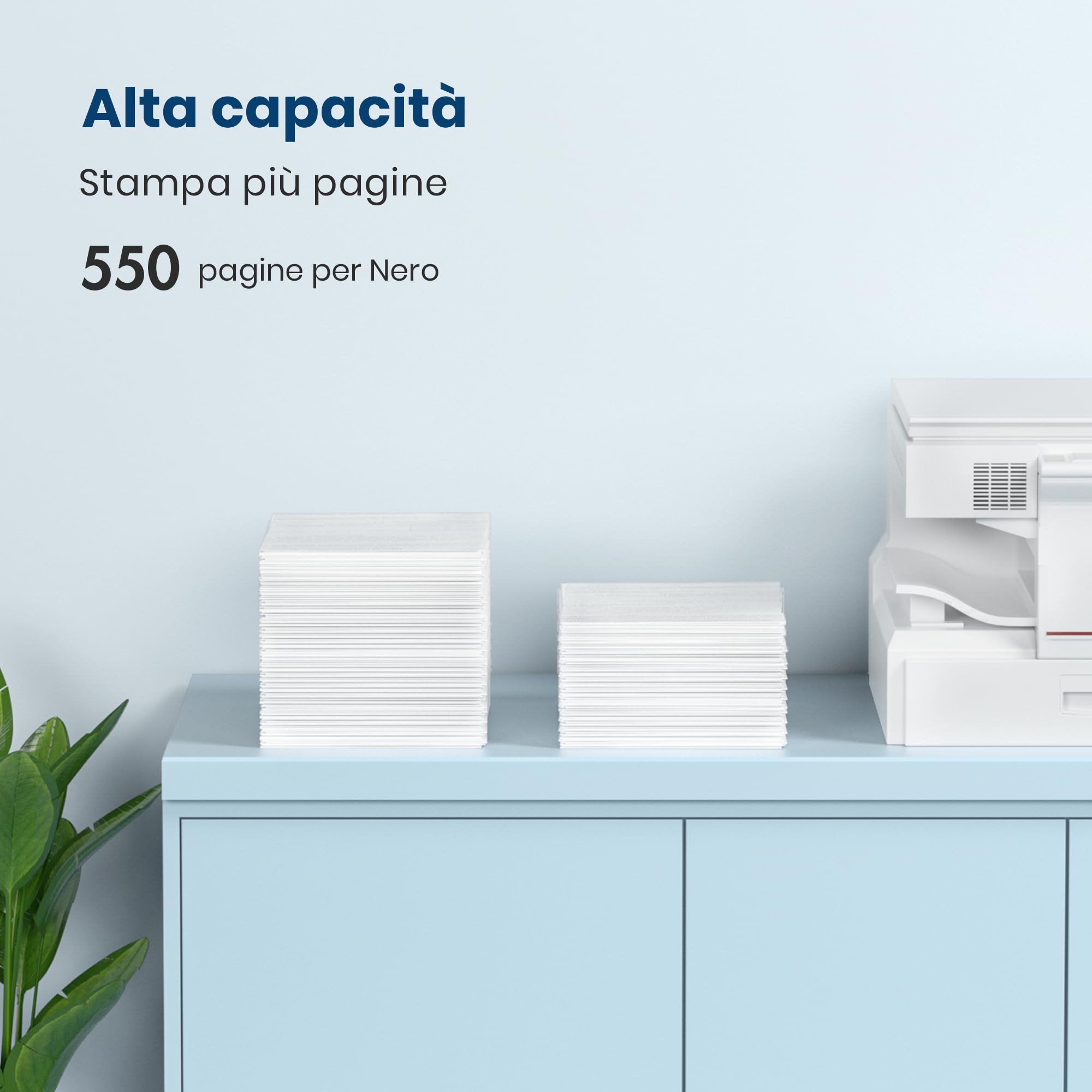 304XL Nero Sostituzione per Cartucce HP 304 304XL Nero per DeskJet 3760 3762 2630 3750 3735 3700 3720 Envy 5010 5030 5032 5020 (2 Nero, Alta capacità)