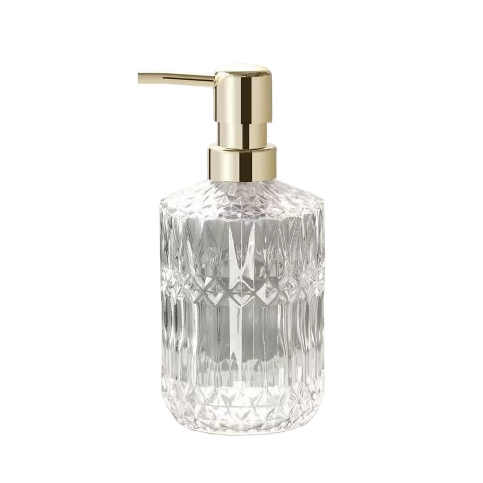 ZTHYSHOZ Soap Dispenser Affordable Luxury Soap Dispenser Bottle, Lotion, Glass Pump, Empty Hotel Shampoo(White)