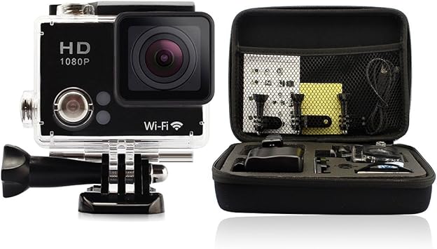  Geekpro 2 0 Wifi Hd 1080p Sports Camera Black 12mp Shockproof Carrying Bag Waterproof Action Car Dvr Recorder Diving Underwater Hdmi Electronics