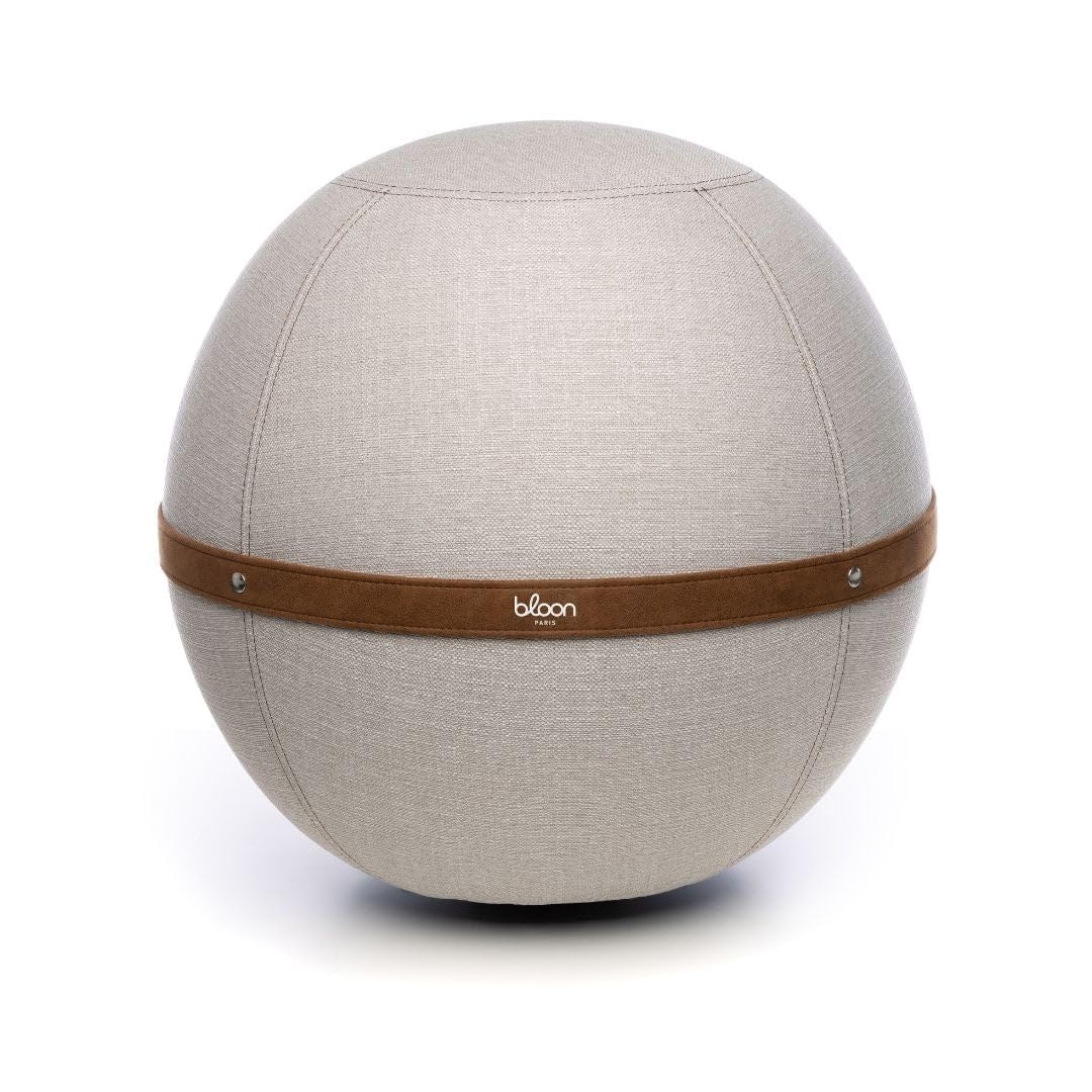 Bloon Siège Ballon Bureau Ergonomique | Anti Mal de Dos, Anti-dérapant, Anti-tâches & Ultra-résistant | Fait à la Main au Portugal | Couleur Ivoire | 55 cm