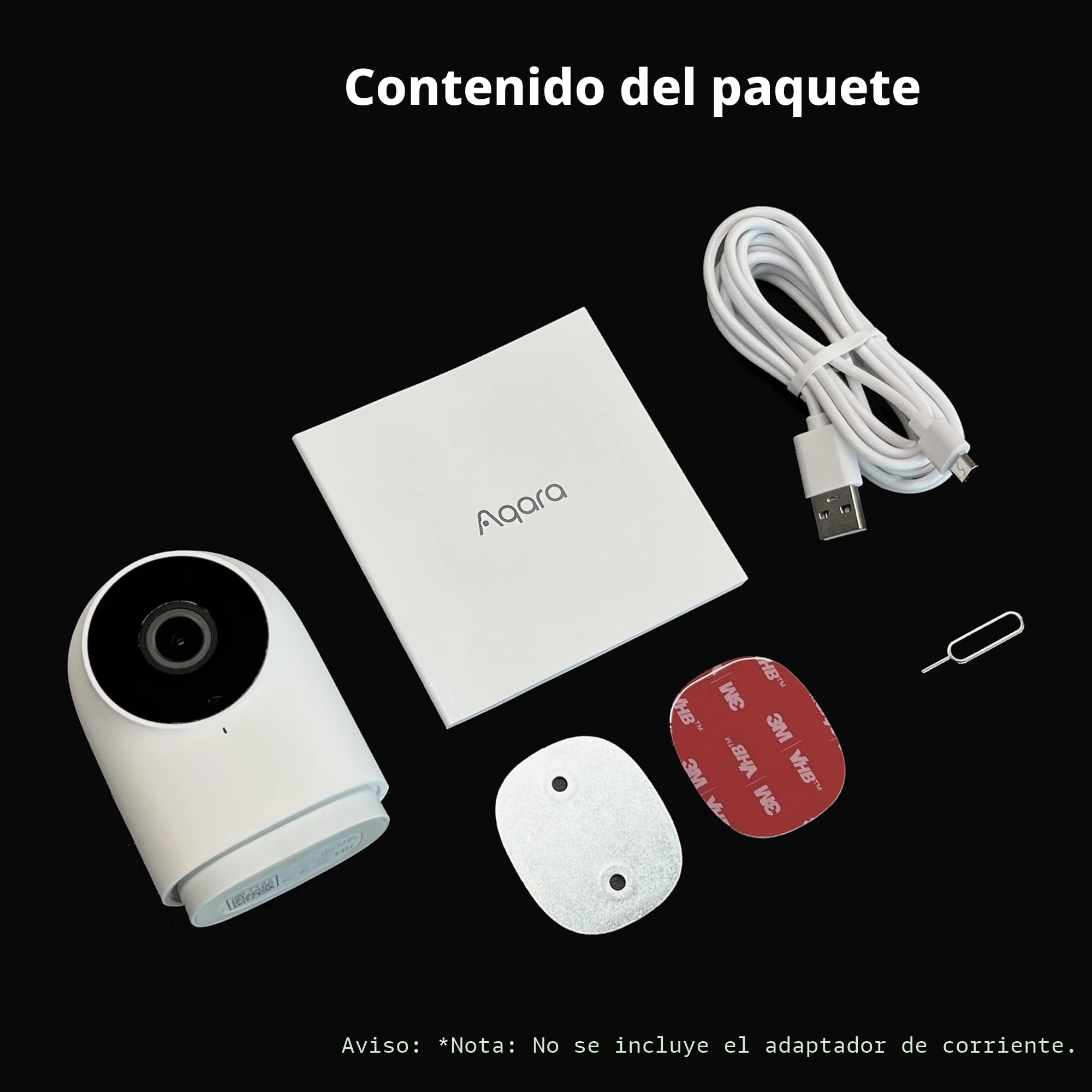Aqara Cámara Hub Interior G2H Pro, 1080p HD de Cámara de HomeKit, Visión Nocturna, Audio Bidireccional, Zigbee Hub, Compatible con Alexa, HomeKit, Google Assistant e IFTTT