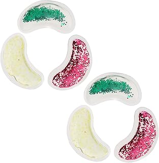 KOMBIUDA 6 Pçs Tapa-Olho Em Forma De U Máscara Para Dormir Máscara Para Os Olhos De Colágeno Cobre Os Olhos Para Tratamentos Faciais Tapa-Olho Pacote De Gelo Almofada Fria Para Os Olhos